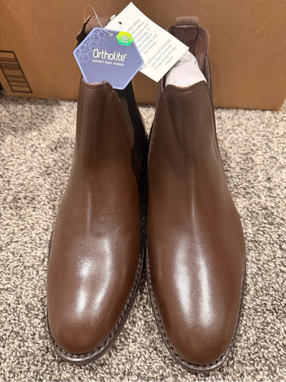 Anthony Veer Men's Jefferson Chelsea Leather Pull Up Boots - Size 8